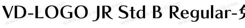VD-LOGO JR Std B Regular字体转换